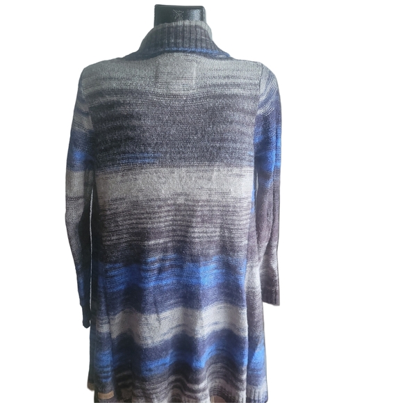 Element Eden Blue and Grey Open Front Cardigan M - Picture 5 of 6
